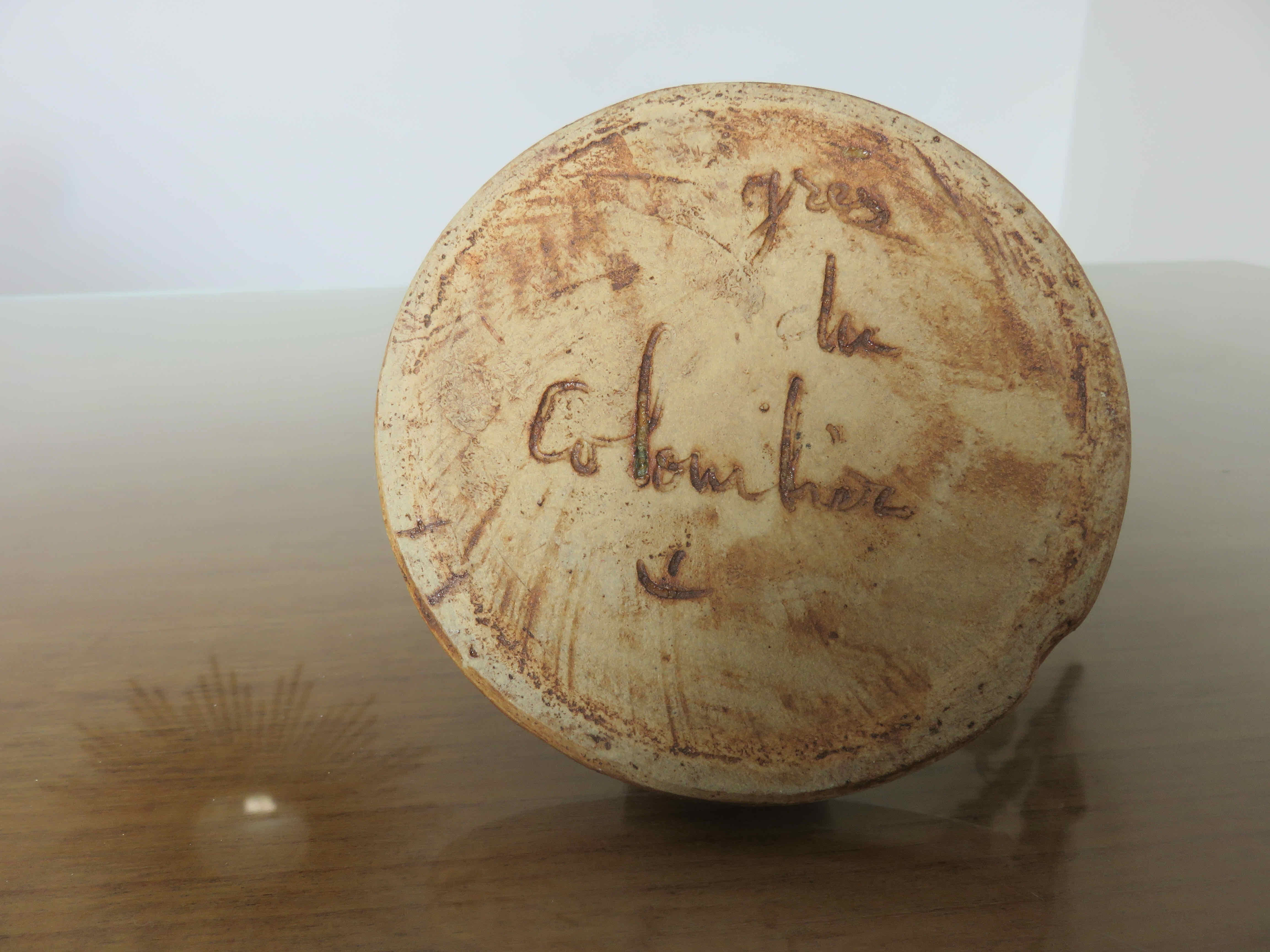 Candle holder " Grès du Colombier " 50s 60s