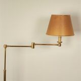 Brass e-reader floor lamp
