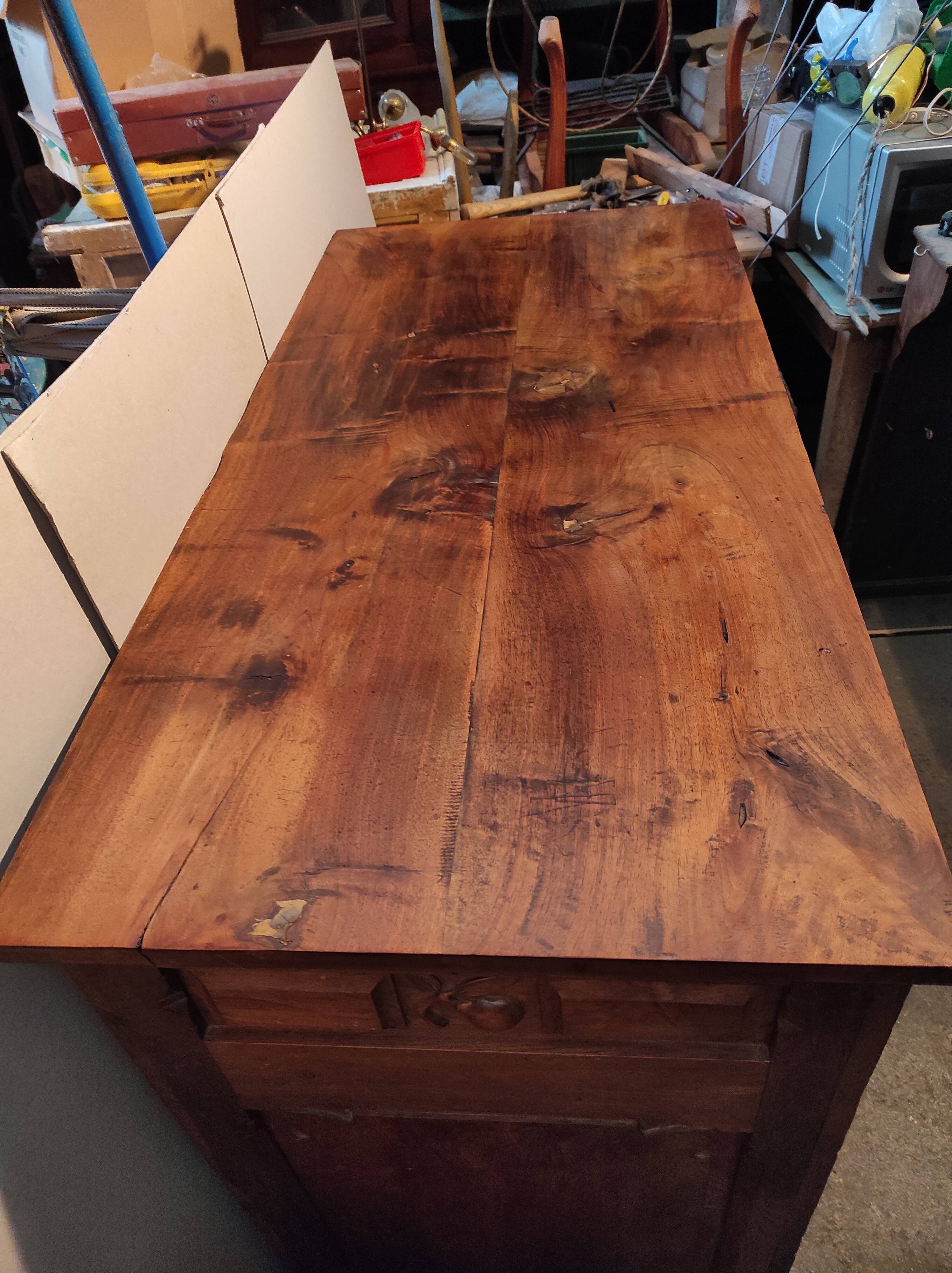 Former Parisian oak buffet 2 doors 2 drawers