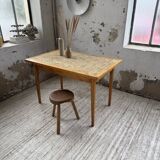 Scandinavian oak and ceramic table