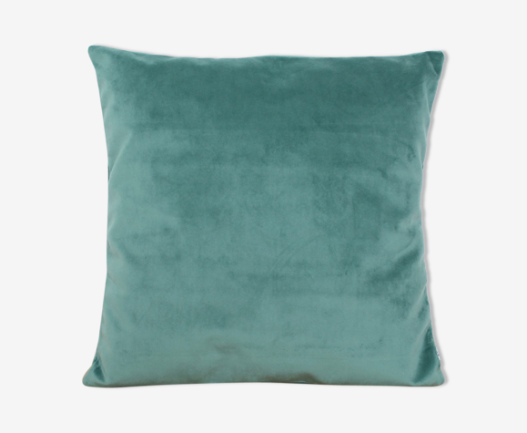 Housse de coussin velours celadon