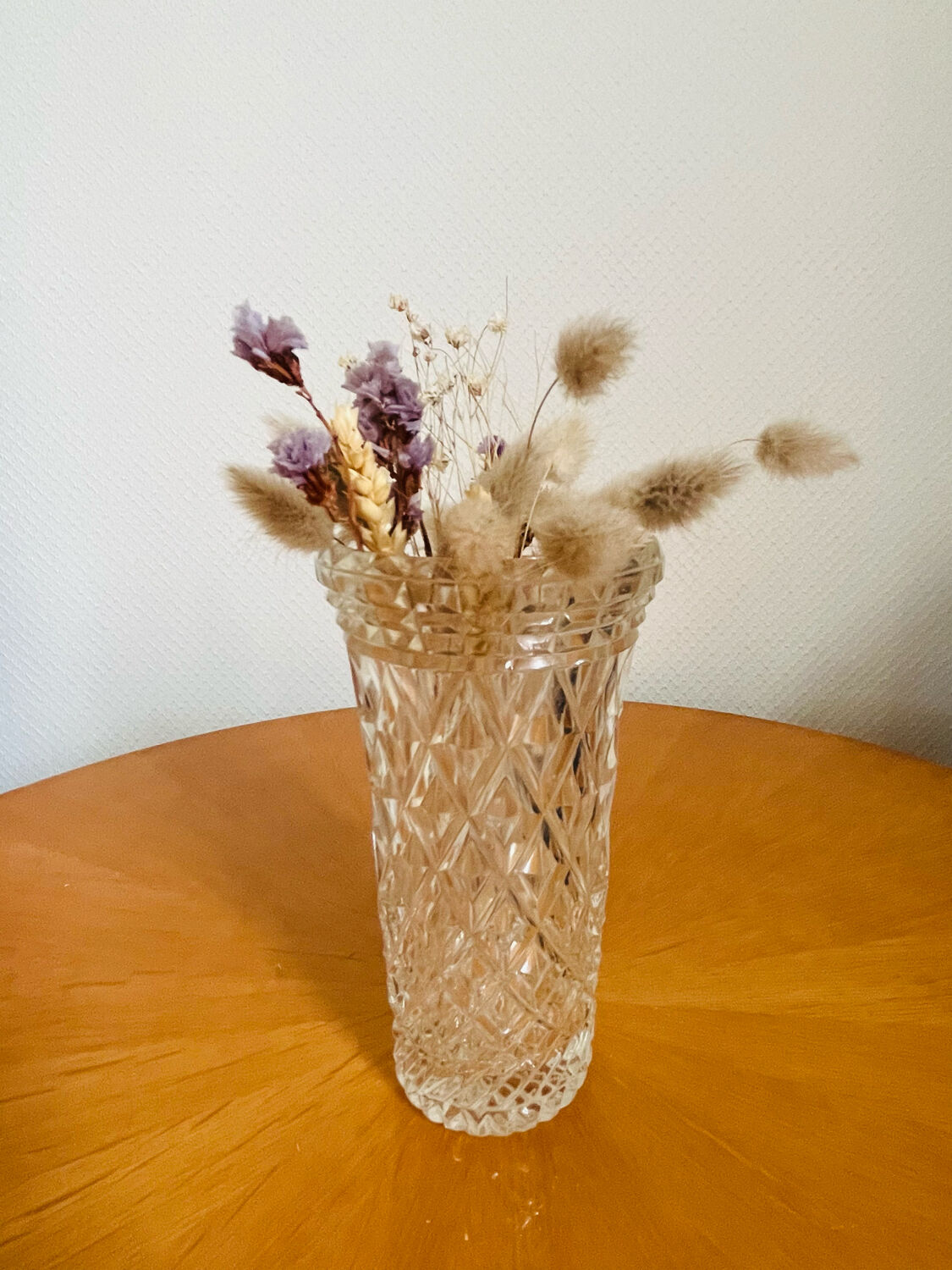 Vase en verre taillé 1970