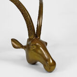 Coffee table with mouflons by Alain Chervet, circa 1970