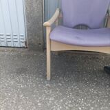 Old armchair heater wood beech design