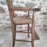 Children's wooden high chair 1900