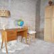 Bureau pieds compas