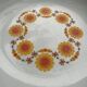 Large plate Schumann Arzberg Bavaria – Vintage orange flowers from the 70s