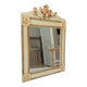 Vintage bohemian mirror from the 80s in carved wood.