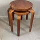 Pair of Artek stools model E60 (rare version with 4 legs), Alvar Aalto