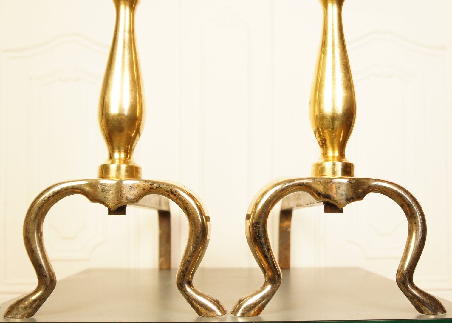 Pair of gilded metal channels