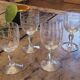 Verres à pied fin XIX ème