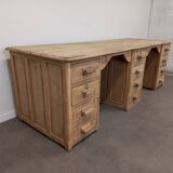 Double oak desk