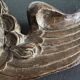 Ancient fronton cherub angel in carved wood 18th-19th century