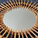Rattan sun mirror