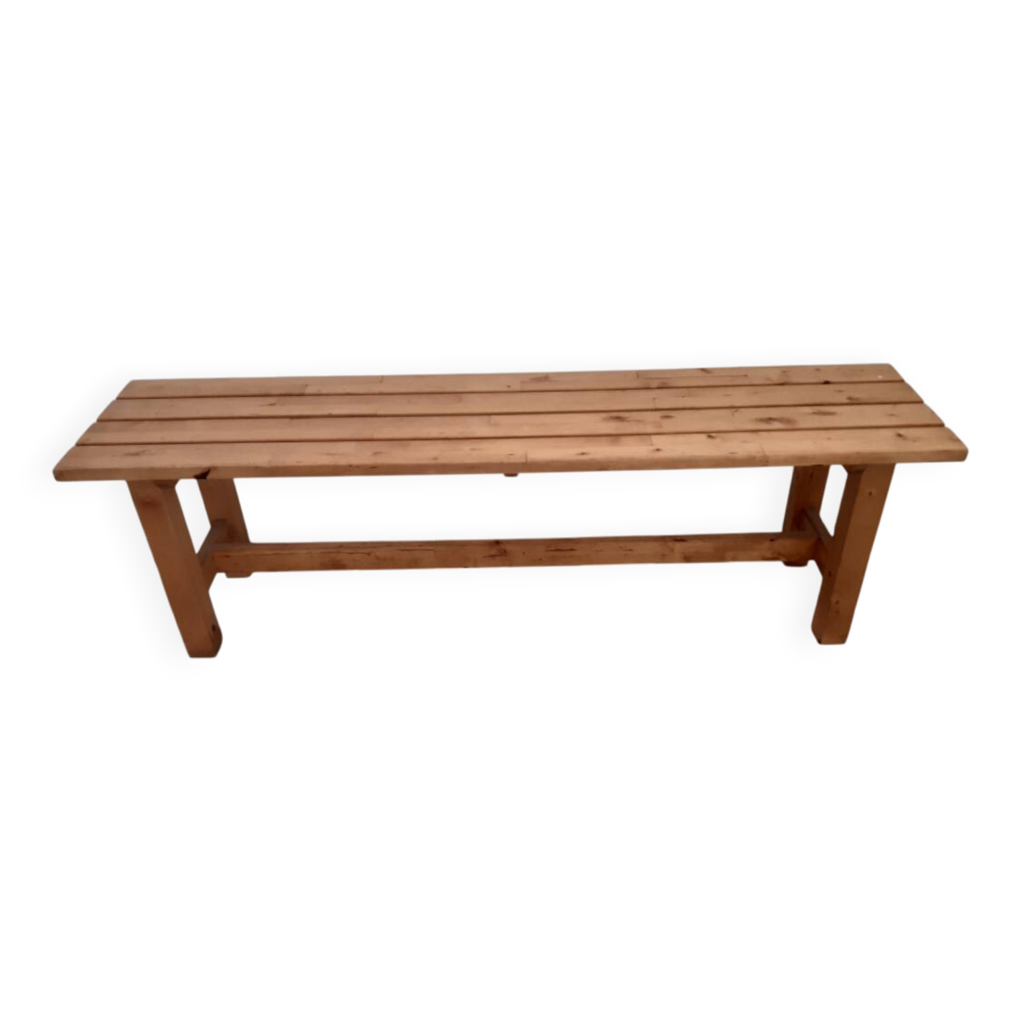 Pine slatted bench 150 cm