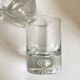 Set of 4 bubble tumblers in very cold half crystal.