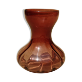 Vase à jacinthe en verre violet