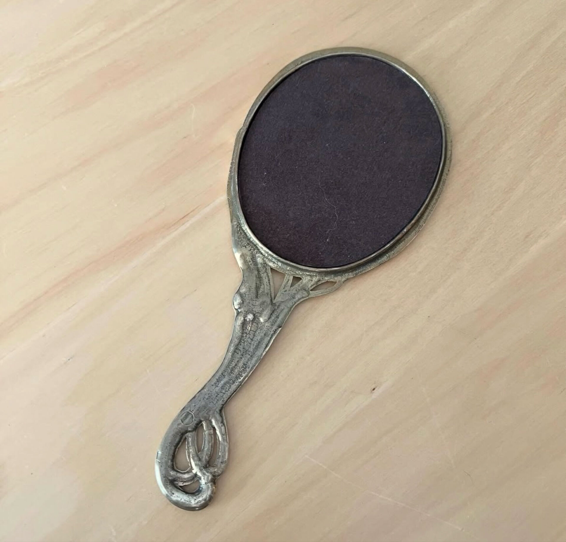 Vintage brass mirror