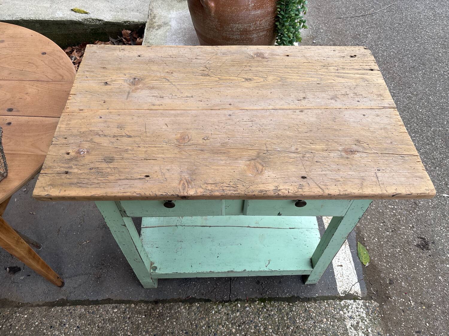 Meuble d’atelier vert