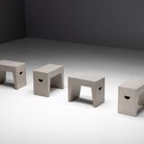 Bossche School Stools by Dom Hans van der Laan & Jan de Jong, Netherlands, 1970s