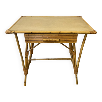 Vintage rattan desk