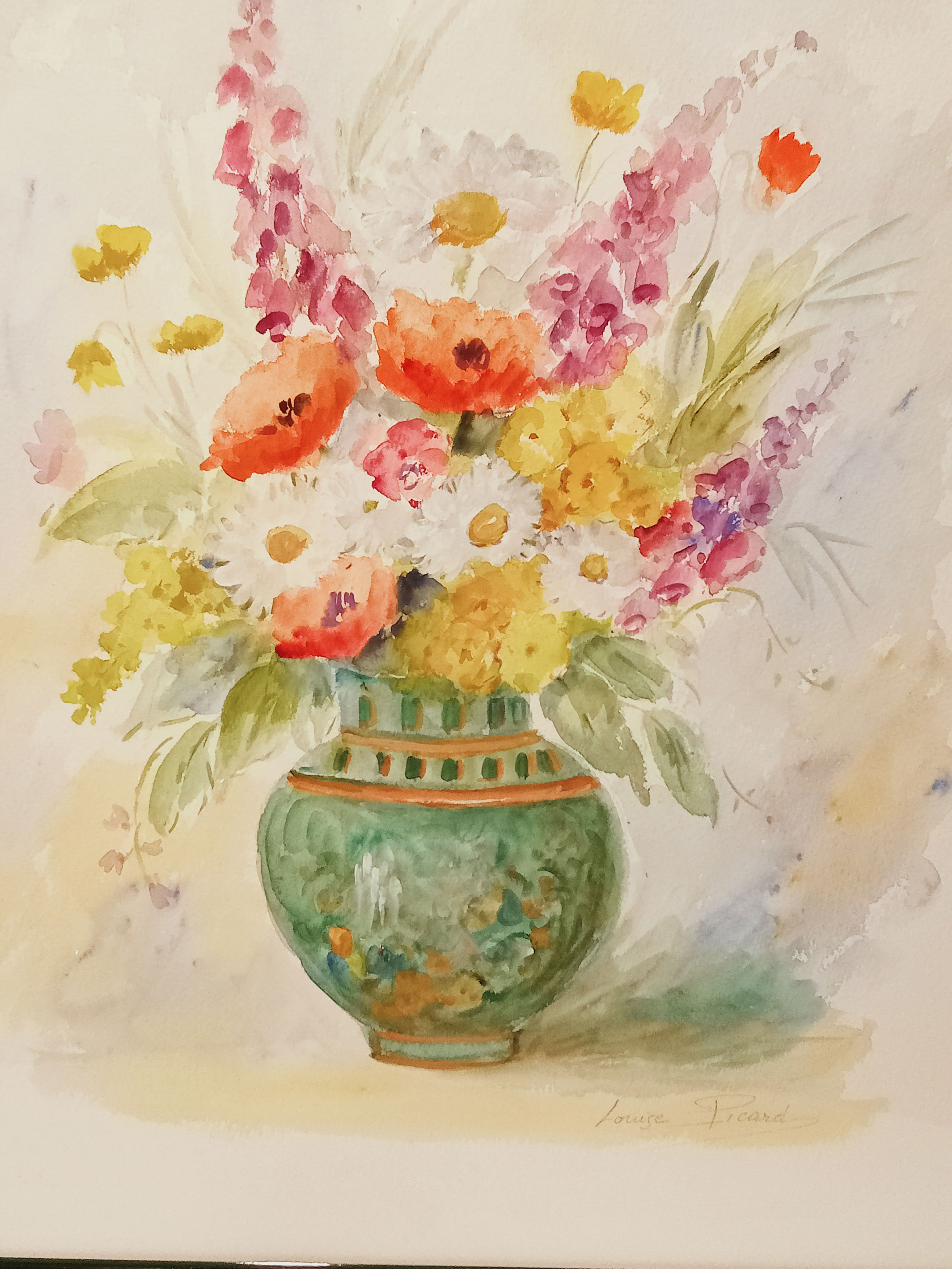 Original watercolor Louise Picard