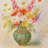 Original watercolor Louise Picard