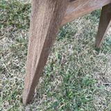Set of 4 minimalist oak chairs from the 50s
