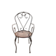 Fauteuil de jardin en fer forgé artisanal