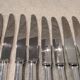 12 silver-plated dessert knives by Christofle America
