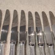 12 silver-plated dessert knives by Christofle America