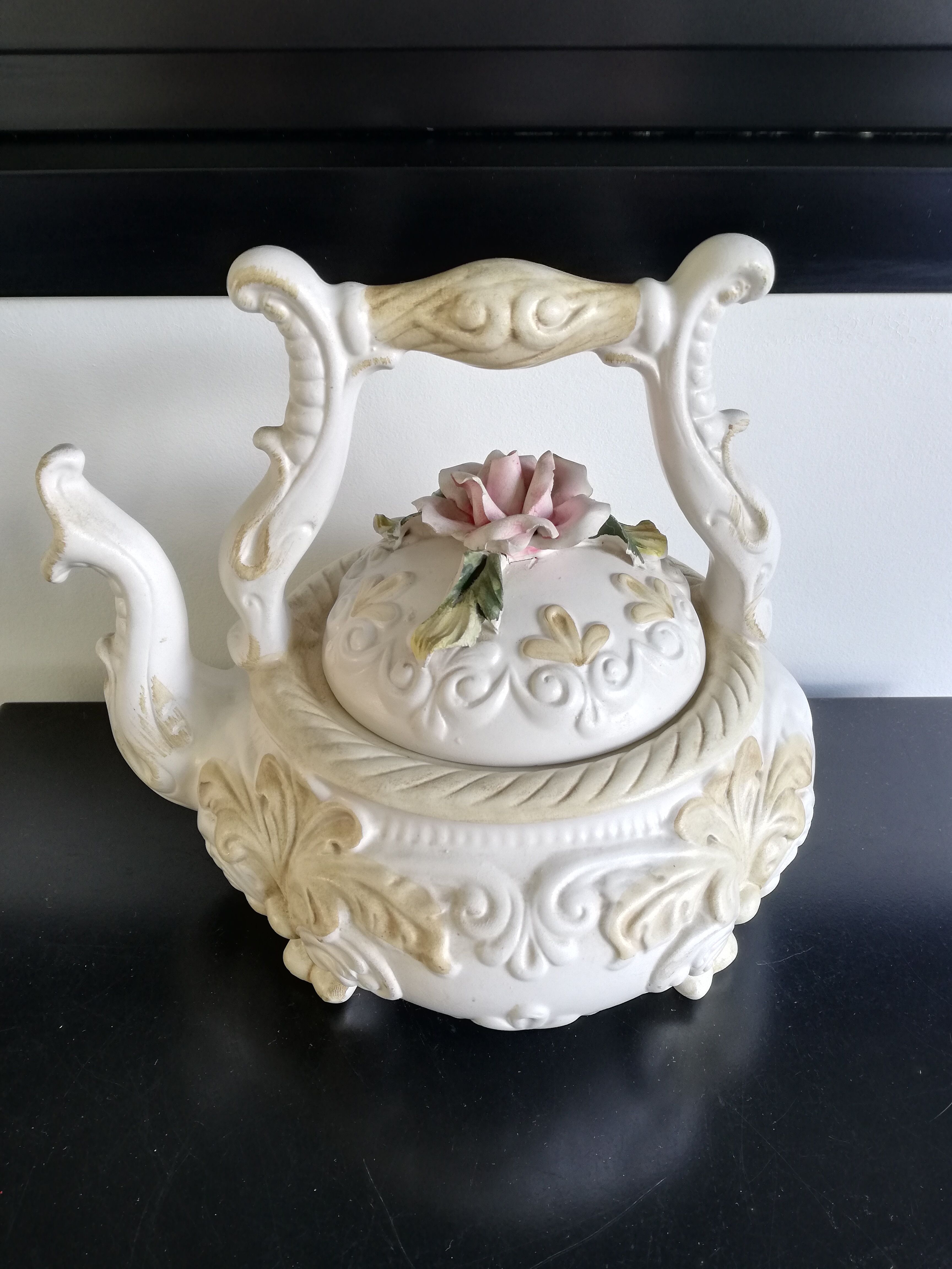 Old ceramic teapot Italy