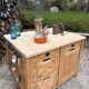 Central island / Saucepan storage unit