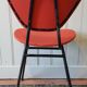 Chaise skaï rouge 60