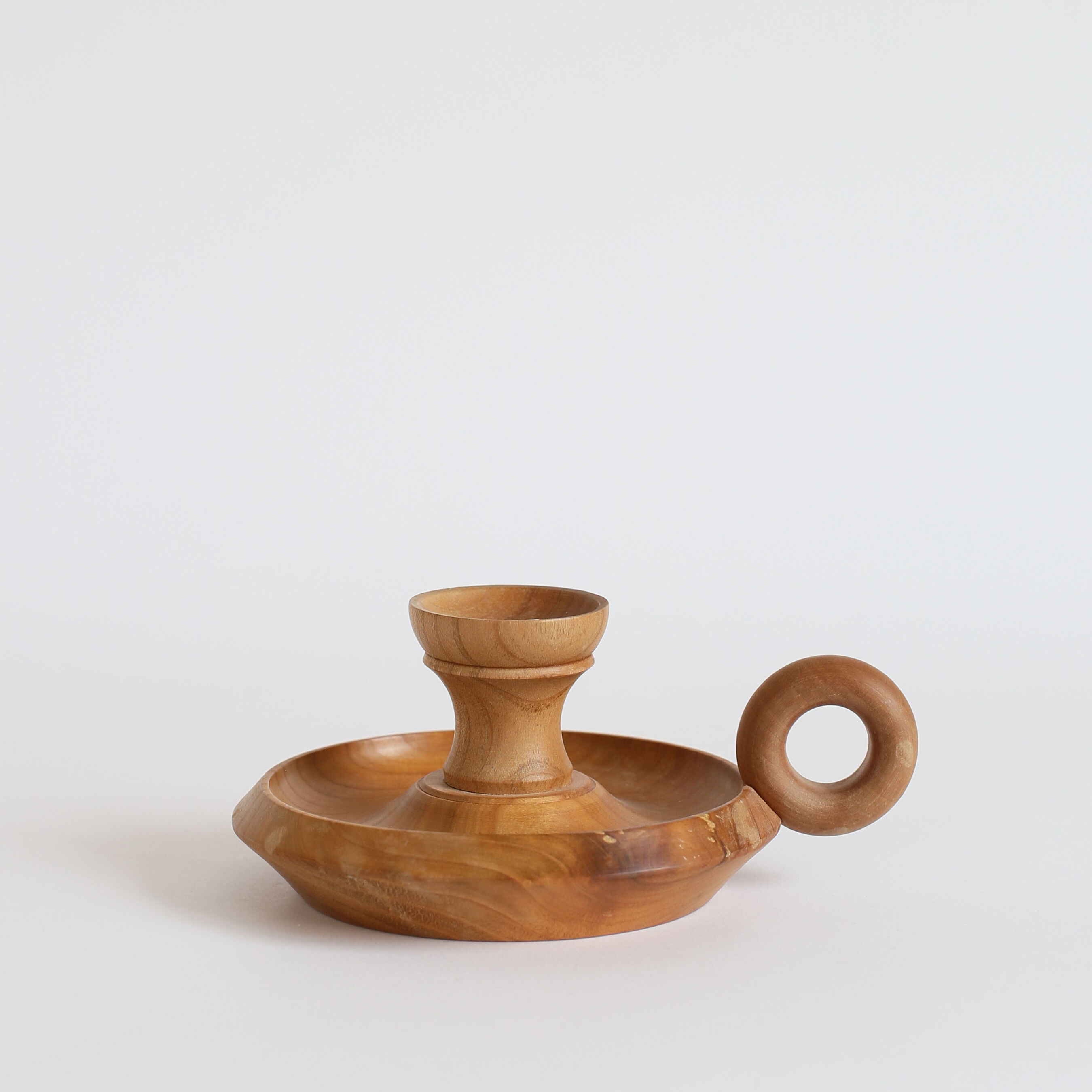 Wooden candle holder