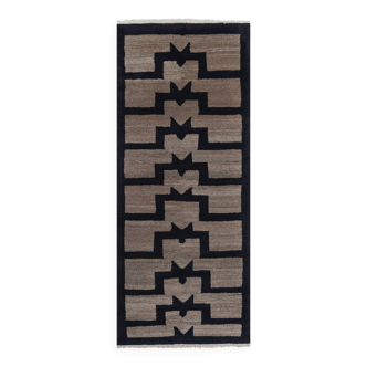 Tapis vintage turc de oushak tissé à la main 86x211 cm