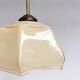 Curved glass Art Deco ceiling lamp, 1930s