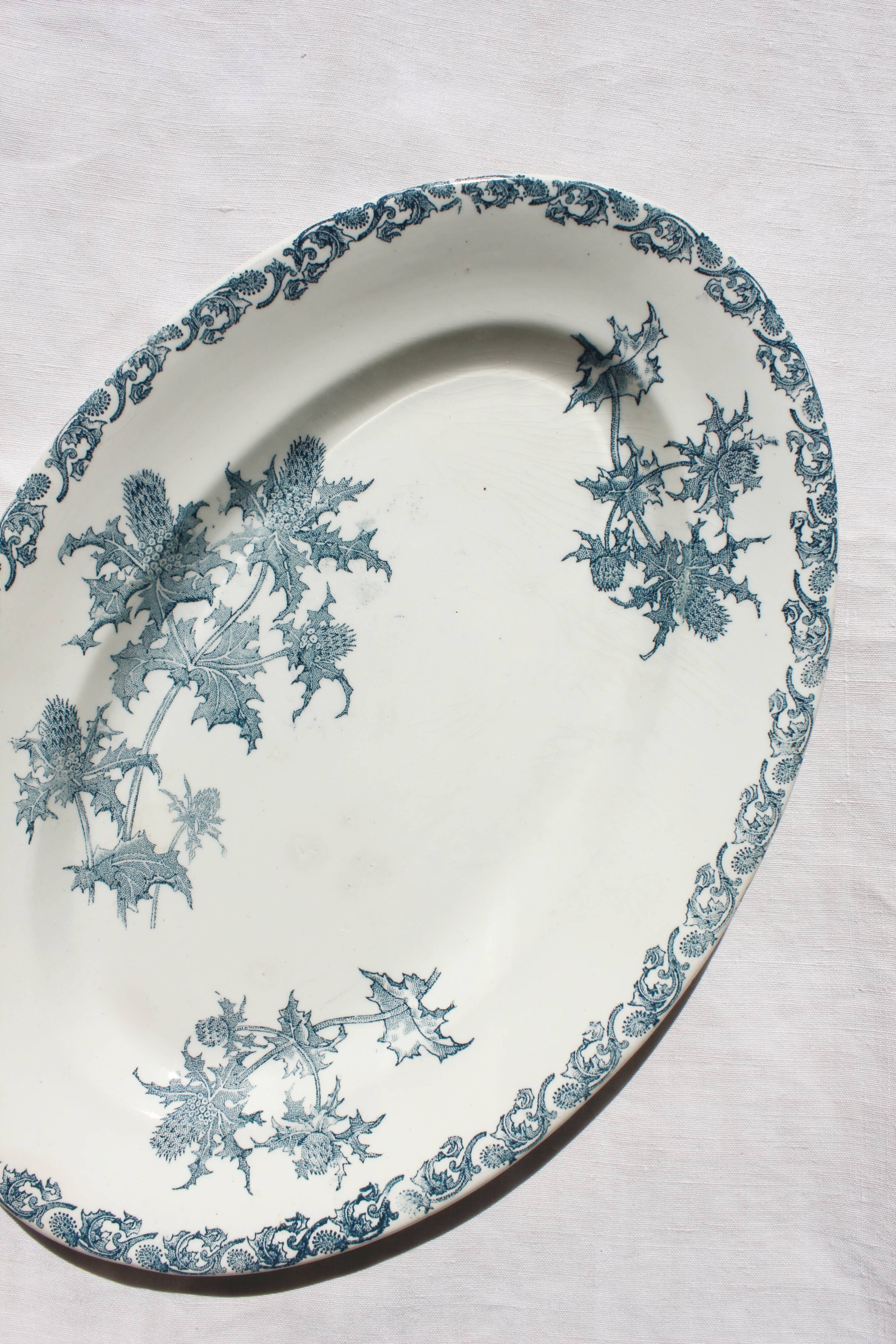 Oval flat in iron earth model "Righi" Clairefontaine