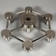 1960s 1970s Ceiling or Wall Lamp German Ice Glass Space Age Design