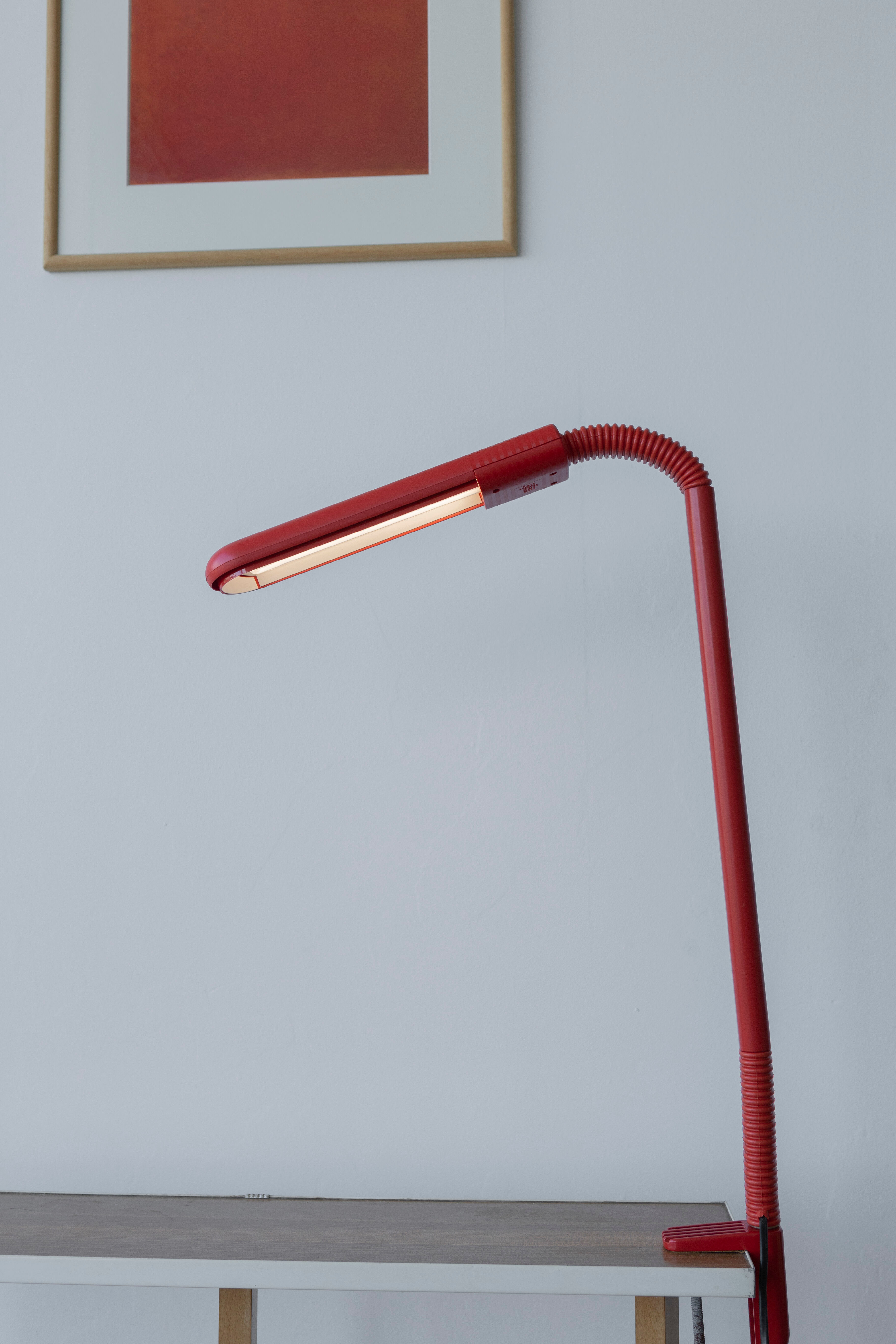 Lamp Scoop de Manade new box origin, red, on vice, 80s