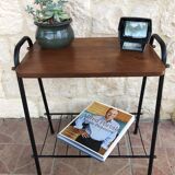 Vintage side table with magazines rack 1960