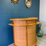 Vintage rattan bar
