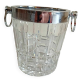 Champagne bucket in crystal 70s