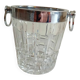 Champagne bucket in crystal 70s