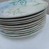 Set of 10 flat plates E.Lachennal