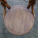 2 Bistro chairs with wooden seats, circa 1890 by Joseph Hofmann, Austria