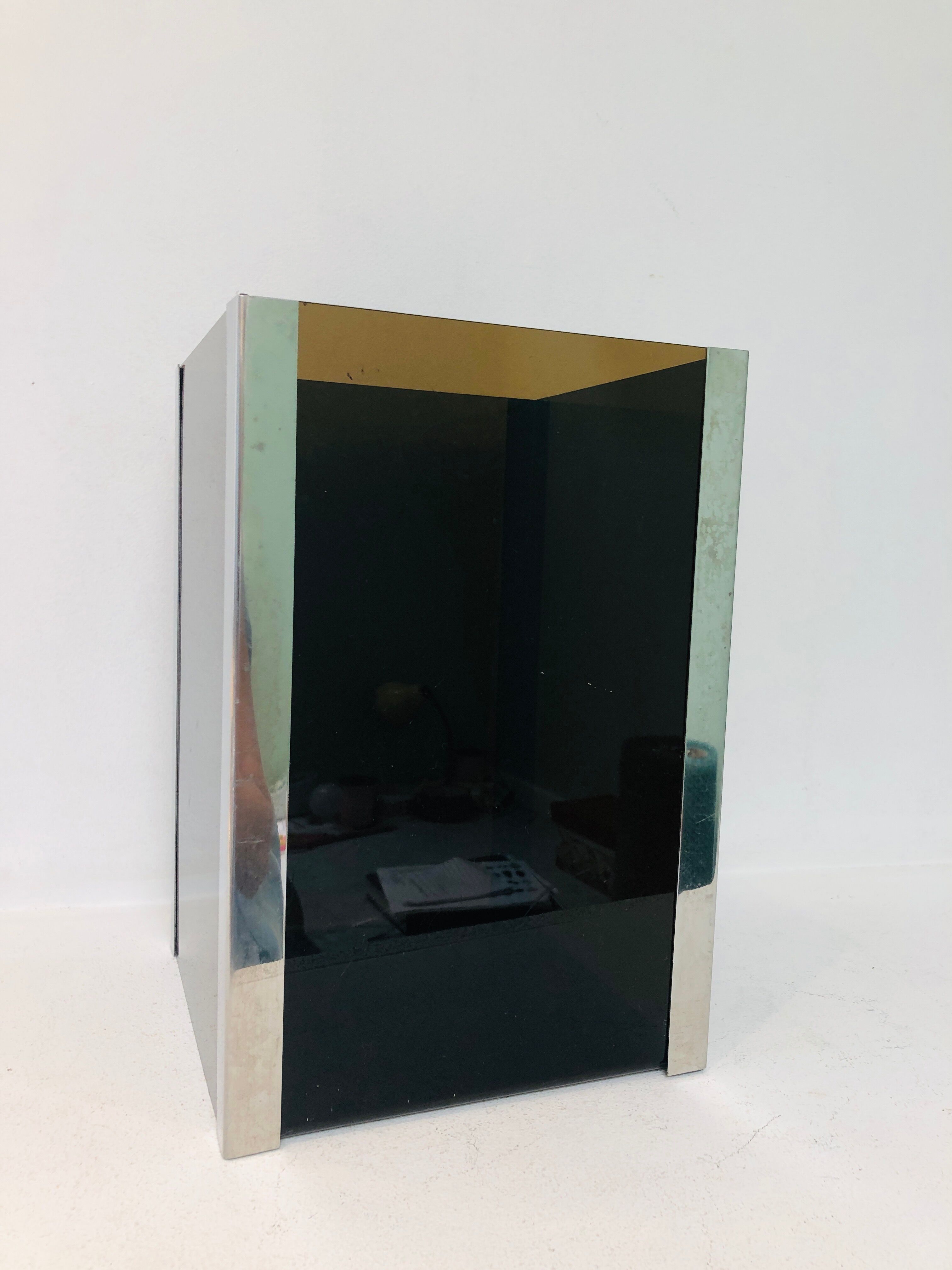 Corbeille papier plexiglas 1970