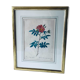 Botanical engraving framed