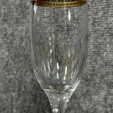 Venice 20th century: 6 Vintage Champagne flutes in crystal and gilding