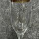 Venice 20th century: 6 Vintage Champagne flutes in crystal and gilding